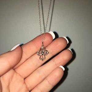 delicate cross necklace